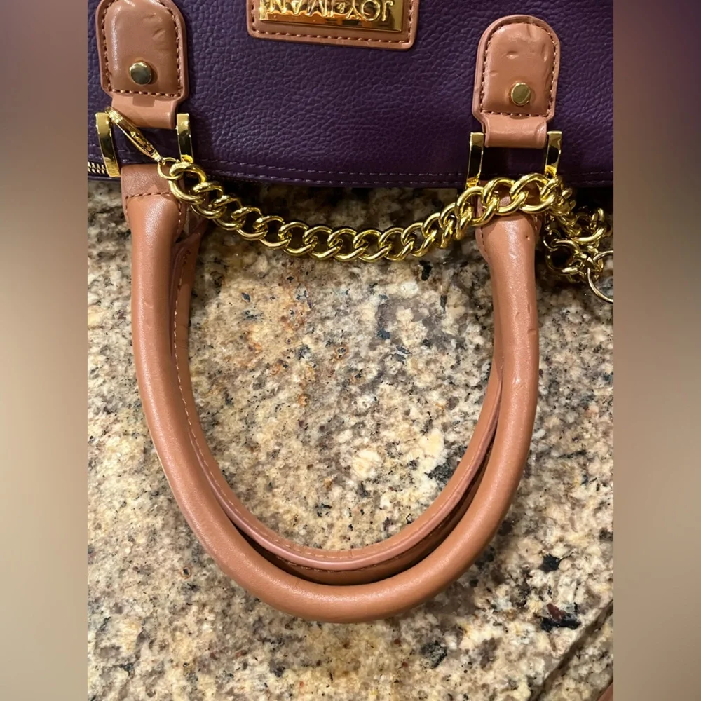 NWOT Joy & Iman Split Leather Timeless Handbag